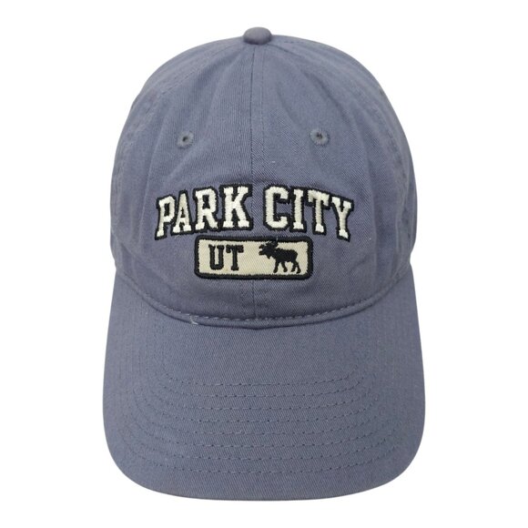 Park City UT Embroidered Tuck Strap Cap Trucker Baseball Hat Moose Gear - Picture 1 of 13